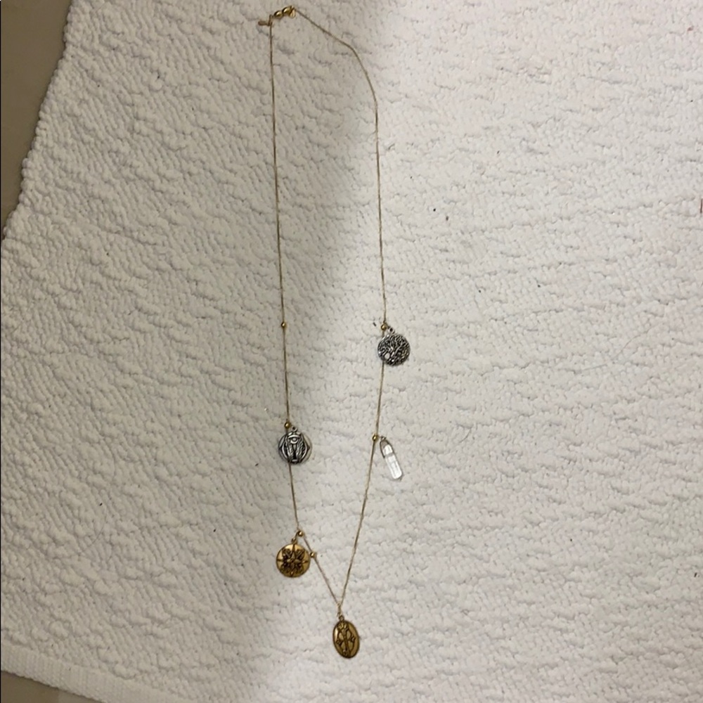 Alex and Ani adjustable necklace with 5 charms